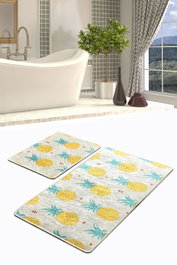Mijölnir Ananas Djt Juego de alfombrillas de baño Multicolor